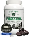 Worldwide Nutrition Bundle Compatible with Black Magic Multi-Source Protein Powder - Vegan Cookies and Cream 