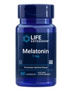 Life Extension Melatonin 1 mg - Pre pokojnú noc, hormonálnu rovnováhu a imunitné zdravie - okamžité uvoľnenie - bezlepkové, non- GMO - 60 kapsúl