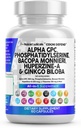 Čistá nutraceuticals Alpha GPC Choline Fosfatidylserine Bacopa Monnieri Ginkgo Biloba Huperzine A doplnok s Urdine Lions Mane mačky Claw NAC vitamín C B E