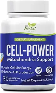 CellPower Mitochondrial Support - Mitochondrial Energy Boost Bylinné doplnky - Prírodná podpora pre zvýšenú produkciu ATP & Cellular Vitalita - 100% prírodné a bylinné