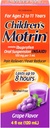 Detský Motrin perorálna suspenzia, úľava od bolesti, Ibuprofén, Ochutené hrozno, 4 Oz