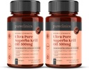 Ultra čistý krill olej 500mg x 240 Kapsule (2 fľaše) - Zdroj: Neznečistené vody Antarktídy poskytuje bohatú zásobu astaxantínu, Omega 3, a vitamín D