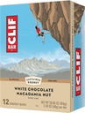 CLIF BAR - Biela čokoláda Macadamia Nut Flavor - Vyrobené z organického ovosu - non-GMO - Plant Based - Energetické tyčinky - 2,4 oz. (12 Balenie)