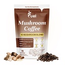 Fuel Nutrition Pro Collagen & Mushrom Coffee for Weight Loss, Lion's Mane, Chaga & Mushrom Powder, Low Caffeine Organic Instant Coffee, 15 Servings