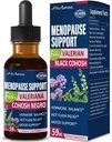 Dietary Supplement Menopauza Podpora kvapky, Estroven Menopauza Relief Tinture for Hot Flash & Night Sweats with Black Cohosh, Valerian. 2oz