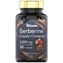 Berberine s Ceylon škorica: 2200 mg per Capsule - 180 Kapsule 