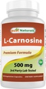 Najlepšie prírodné L-karnozín 500 mg 100 Vkaps (100 Počet (Pack of 1))