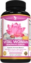 Silná záhrada Menopauza Relief Supplement with Black Cohosh, Soy Isoflavones, and Don Quai, Hot Flash Relief & Night Sweats Relief for Women, Non-GMO, 60 Capsules, 30 Servings