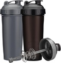 [-Pack] 28-Ounce Shaker Fľaša s proteínom Shaker fľaša s akciou-Rod Wire Mixer 