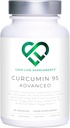 Curcumin 95 Advanced, 60 Kapsule, High Strength Curcumin (The Active Component of Turmeric) s 95% Curcuminoids + BioPine® (Black Pepper Extract), Vitamín D, Paradajka a Zázvor, GMP schválené