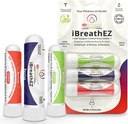 iBreathEZ Nasal Sinus Inhaler Kit Formulované ENT chirurgovia s esenciálnymi olejmi pre energiu, Stres, Dekongesting a chladu alebo alergie úľava (3 balenie)