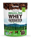 Opportuniteas Grass Fed Coffee Wheey Protein Isolát prášok - 27g Proteín prášok Bez umelých sladidiel, 60mg kofeín, kravy bez hormónov - 5lb