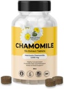 Amazing Botanicals Organic harmančekové extrakt tablety - Matrica Chamomilla Plant Based Supplement - 10x Extract 2000 MG Každá - Podporuje relaxáciu - 30 tabliet