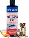 Life Line Wild Aljašský lososí olej Omega-3 doplnok pre psy a mačky 