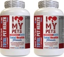 I LOVE MY PETS LLC Dog Imunity - Dog Total PET Health - Premium Formula - Najlepší komplex - Pes vitamín a - 2 fľaše (120 Treats)