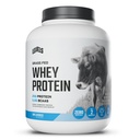 Hladiny trávy Fed Srvátkový prášok, žiadne umelé látky, 25G proteínu, bez príchute, 5LB