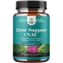 Podpora pečene NAC Supplement with Milk Thitle for Liver Clease Detox & Repair - N Acetyl Cysteine Supplement for Pečeň Cleaning with Turmeric, Choline, Dandelion & L-Glutatione - 60 Count