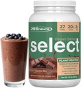 PEScience Select Vegánsky proteínový prášok, Plant Based Protein Powder, Amazing Taste, Smooth Texture, Pea and Brown Ryce Blend, Dairy Free, Lactose Free, Gluten Free - Chocolate Bliss, 27 Servings
