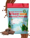 SunLife Organics Grass Fed Whey Protein Powder Čokoláda 100% Organické Proteínové Prášok pre mužov a ženy, prirodzene sladené s Cacao, Coconut Creamer, a Stevia (16 Oz) 15 Servings