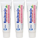 Globe (3 balenia) Bacitracín Zinok Masť + Aloe 1oz - Maximálna sila Antibiotikum pre hojenie rany - Topické medikované riešenie pre rezy, popáleniny, škrabky - Infekcia kože a prvej pomoci Nevyhnutné