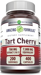 Amazing Formules Tart Cherry Extract 700 Mg Extract (10:1) Per Serving Capsules Supplement 