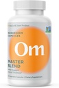 Om Master Blend Mushroom Capsules - Organické huby Supplement with 10 Huby a Ashwagandha 