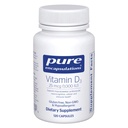Pure Encapsulations Vitamín D3 25 μg (1 000 IU) - Supplement to Support Bone, Joint, Marth, Heart, Colon & Immune Health - with Premium Vitamin D - 120 Kapsule