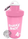 Ružová - 4oz Mini fľaša na precvičenie, Kreatín, malé Scoop Supplements (Nie je pre proteín) Klip a Shaker guľa
