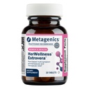 Metagenics HerWellness Estrovera - All-Natural, Hormone-Free Perimenopauza & Menopauza - pre horúce riasy, Menopauza Relief, nočné potenie - Gluten-Free - Vegetarián - Non-GMO - 30 tabliet