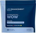 Life Enhancement Wow Drink Powder s B12, Niacín, Kofeín, Taurín, Fenylalanín, Vitamín C, a viac Multivitamín - Anti Aging Powder s nízkokalorickým mozgom Boost - 60 Servivs