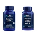 Život predĺženie Curcumin Elite Turmeric Extract, Podporuje zdravú zápalovú odpoveď & Vitamíny D a K s morsko-jód, vitamín D3, vitamín K1 a K2