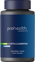 ProHealth dlhovekosť Acetylkarnitín Mozog & Heart Health Booster. Silný antioxidant pre kognitívnu ochranu a udržiavanie svalov. Podporuje Youthful Cellular Energy. 500 mg na službu, 120 služieb