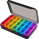 7-dňová pilulka Organizátor 3 Times Daily Medicine Storage Box,Cruxer Week Medikation Tableta Organizátor Vlhkosť-Proof BPA Free Travel Donette Box Dispenser Case Hold Vitamíny,kod Pečeňový olej,Doplnky