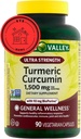 Spring Valley Turmeric Supplement | Turmeric Curcumin Supplement, Ultra Strength 1,500 mg, 90 Count + STS Sticker.