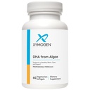 XYMOGEN DHA z Algae - DHA Omega-3 doplnok - podporuje mozog, oči, srdce + Imunitné zdravie (60 mäkkých)