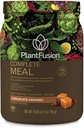 PlantFusion Complete Meal Replacement Shake - Plant Based Protein Powder with Superfoods, Greens & Probiotics - Vegan, Gluten Free, Soy Free, Non-Dairy, Non Sugar, Non-GMO - Čokoládový karamel 1 lb