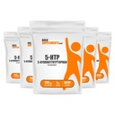 BulkSupplementments.com 5-HTP Powder - 5-Hydroxytryptofán, 5 HTP Supplement - 5-HTP 200mg, Mood Suplement - Gluten Free, 200mg per Serving, 5kg (11 lbs) (Stock of 5)