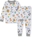 Burt's Bees Baby Dojčatá, Malé a veľké dievčatá' 2-Piece Long Sleeve Tee a nohavice Cotton Pajama Set