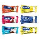 LUNA Bar - Variabilné balenie - 6 príchute - Snack Bars - non-GMO - bezlepkové proteínové tyčinky - vyrobené s organickým Oat (12 balenie)