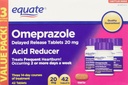 Equate Omeprazol 20 Milligram, Redukcia kyseliny, oneskorené uvoľnenie, 42 tabliet