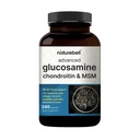 NatureBell Advanced Glucosamine Chondroitín & MSM - 240 kapsúl - 10-in-1 Spoločný podporný komplex* - Obsahuje kyselinu hyalurónovú, kurkumu, glukozamín, kolagén a viac
