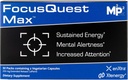 FocusQuest Max Focus Supplement with Extended Release Caffeine and L-Theanine, Nootropic Supplement for Energy and Productivity - Vegan, Gluten-Free for Professionals, Students, Busy Moms and Fitness