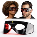 Luminator LED očná maska pre mužov a ženy starostlivosti o pleť - Anti-Aging, Boost kolagén, Znížiť tmavé kruhy a vrásky, Červené svetlo terapia pre under-Eye liečby a omladenie - Iba 3 minúty denne