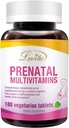 Lovita Prenatálne multivitamíny - komplexná podpora živín pre pred, počas a po pôrode - 180 Vegetariánskych tabliet