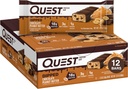 Quest Nutrition Dipped Chocolate Butter Protein Bars, 18g Protein, 1g Cukor, 3g Net Carbs, Gluten Free, 12 Count