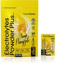 Prášokvitamín Electrolytes prášok Plus, Keto, pomarančový ananás, bez cukru, ružová himalájová soľ, 1000 mg draslíka, 120 mg vápnika, 120 mg horčíka, non-GMO, Zero kalórií, (16 hydratačných paketov)
