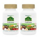 PrírodyPlus Zdroj života Záhrada Vápnik - 120 Vegan Kapsule, Balenie 2 - Vegetariánska, Gluten zadarmo, Certified Organic - 60 Celkom Servis