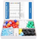 Swpeet 200 ks Molecular Model Súprava pre organickú a anorganickú chémiu, Chemistry Molecular Model Student and Učiteľ Set - 83 Atómy & 116 Odkazy & 1 Short Link Remover Tool