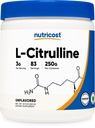 Nutricost Pure L- Citrulín (základný) prášok 250 gramov