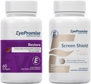 EyePromise Obnoviť makulárnu zdravotné doplnky Screen Shield Teen Žuvacie očné vitamíny